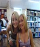 me n sarah in the library :O yea library
