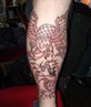 line work on other leg