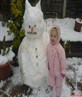 Snow man Elen (my niece) & I made.