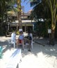 me and alan sat on beach in boracay