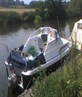 boat with the covour down