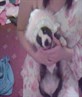 sapphire in a baby bonnett aww cutie