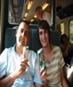 Having a beer on a train going sumwhere!