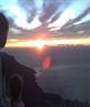 table mountain at sunset