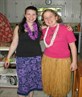 luau party with my friend, Becca
