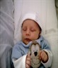 again in his moses basket 3 weeks old