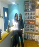 me and nicola at work