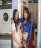 me as Super Woman and Layla Loo as a nurse