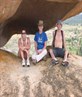 Laura, Nats & I at Whale Rock in Zimbabwe