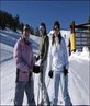 rowan, me in the middle and debbie skiing USA