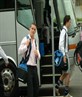 jus got off coach in italy for a match