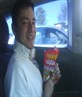 Me in car on way to skeggy with my haribo!