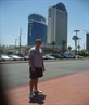 Outside the Palms hotel in Las Vegas