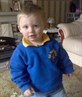 ma ikkle boy in his creche uniform