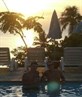 Thailand me and mark! a big chang in the pool