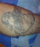 my tattoo on my leg