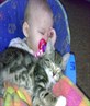 my little girl and my kitten alife