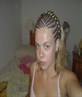 me again on holiday but wiv ma hair braided