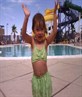 posing at the pool