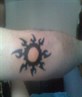 Tattoo7 Sun Tribal Right Elbow