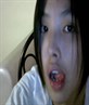 tongue out..