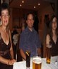 my mom dad an sis at ma cousins weddin