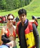 A friend at river rafting
