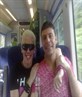 me and maz on the way to pride