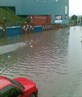 stuck in the floods outside at hillsborough