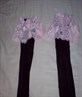 my stockings with pink round the top