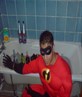 Me as Mr Incredible at a party