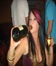 drinkin champers the classy way!!