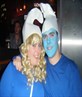 me and my sister as smurfs