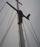 Me climbing up a mast