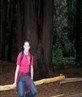 me and a big red wood tree