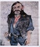 My painting of Lemmy from signed by him