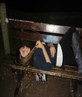 me layin down on a bench!