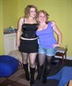 Charlie and me ready for a night out