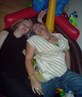 Me and Shellie in her wee boys ball pool!!