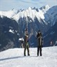 snowboarding in the alps