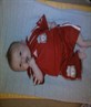lil man supporting his team hehe x x