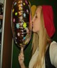 snoggin me b'day balloon.. PERVERT!