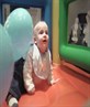 bailey on his bouncy castle