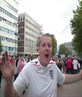 Drunk walking down wembley way