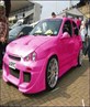 MY PINK CAR IN A CAR PARK