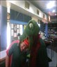 me and mad mike haha im in the dinosaur constume