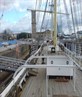 view from the poop deck of the sv glenlee