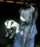 me and a badger at work.