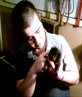 Me holding a baby rottie :-)