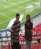 arriving at wembley